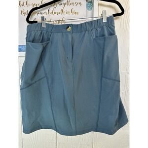Little Donkey Andy Women's Blue Pockets Skort DryTech Activewear Gym  XL